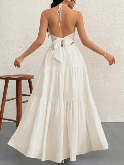 Elegant Women's Casual Sleeveless Dress - Perfect for Summer Beach Holidays and Parties!