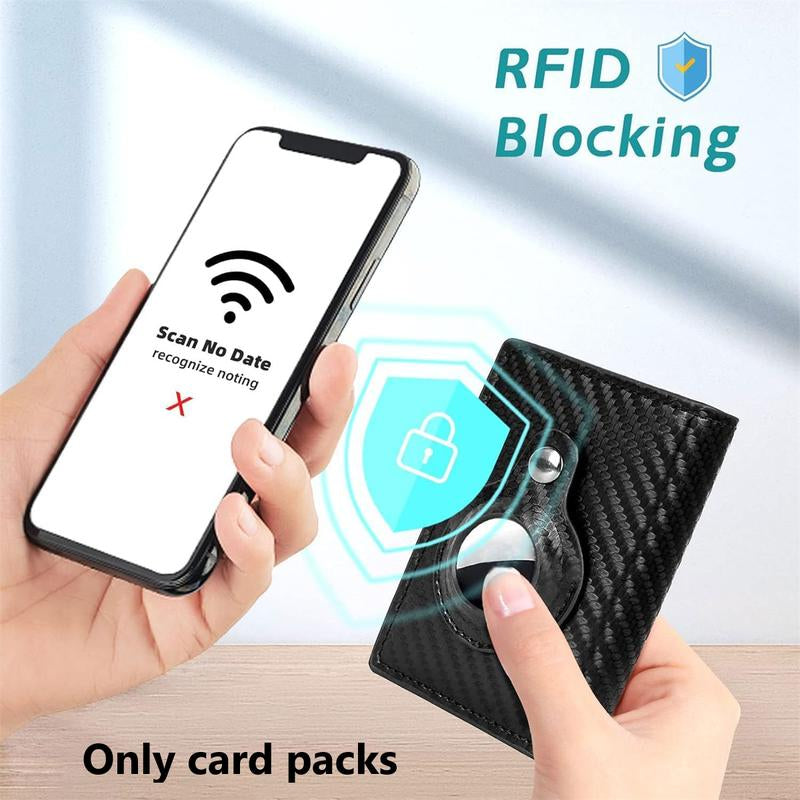 Introducing the Ultimate Mens Wallet: A Sleek, Minimalist Card Holder with Carbon Fiber Technology – Perfect for Everyday Use!
