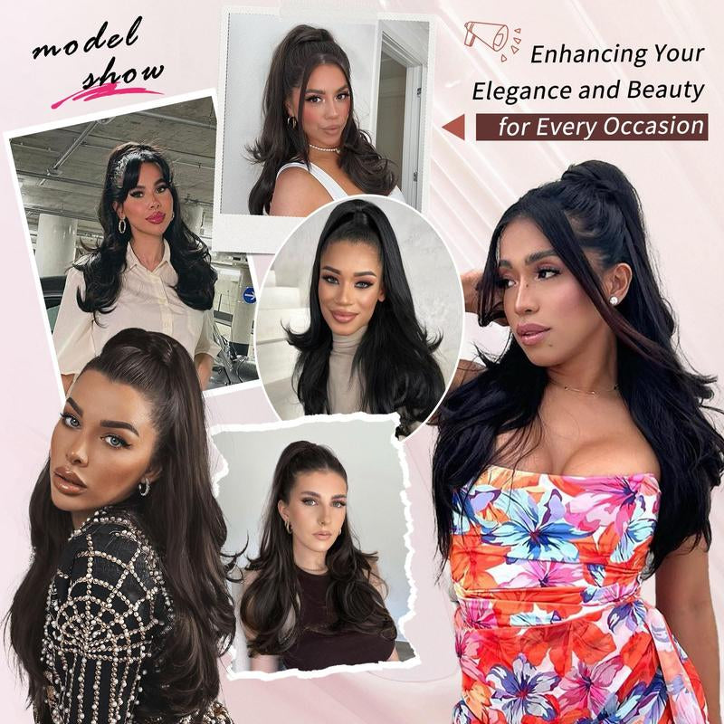 Transform Your Look with AISI HAIR 26 Inch Wavy Drawstring Ponytail Extension - Effortless Glam for Every Occasion