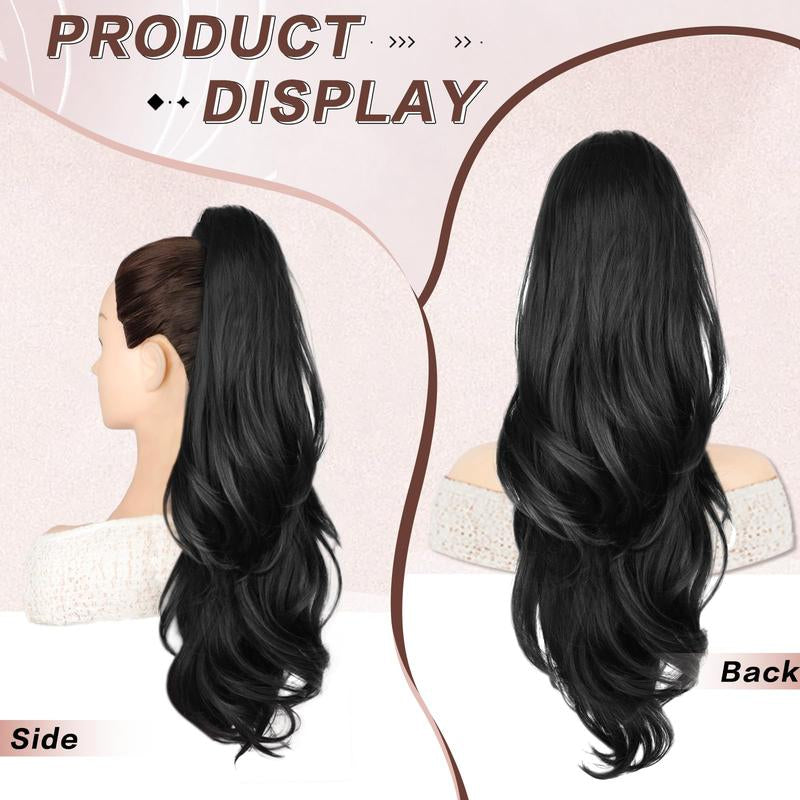 Transform Your Look with AISI HAIR 26 Inch Wavy Drawstring Ponytail Extension - Effortless Glam for Every Occasion