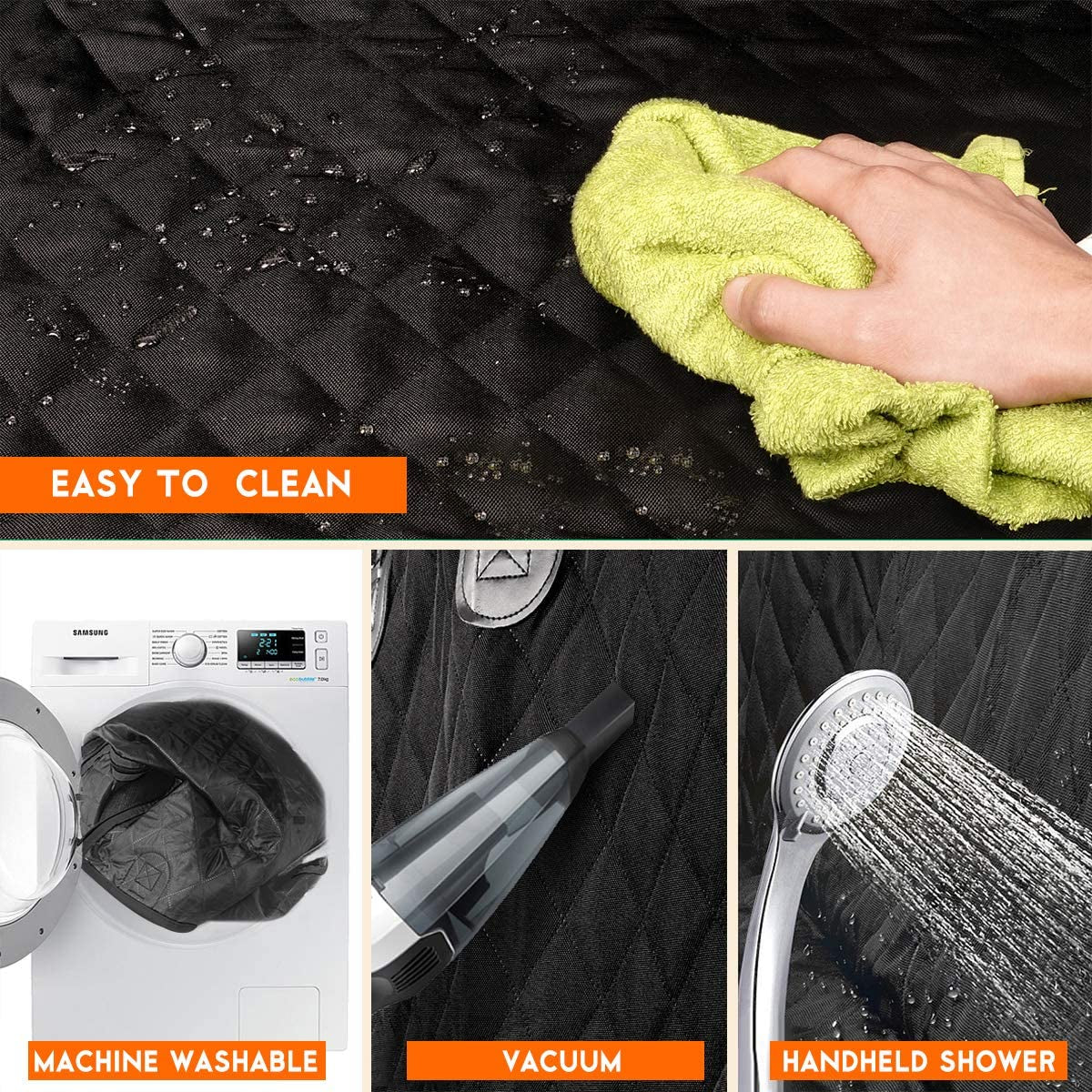 Premium Waterproof Dog Car Seat Cover - Non-Slip, Universal Fit for Cars, Trucks & SUVs - Perfect Protection for Pets and Kids