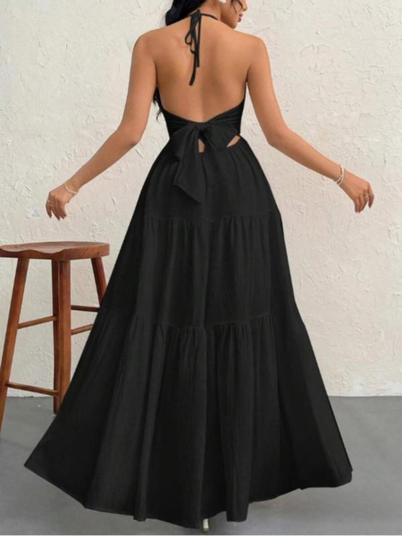 Elegant Women's Casual Sleeveless Dress - Perfect for Summer Beach Holidays and Parties!