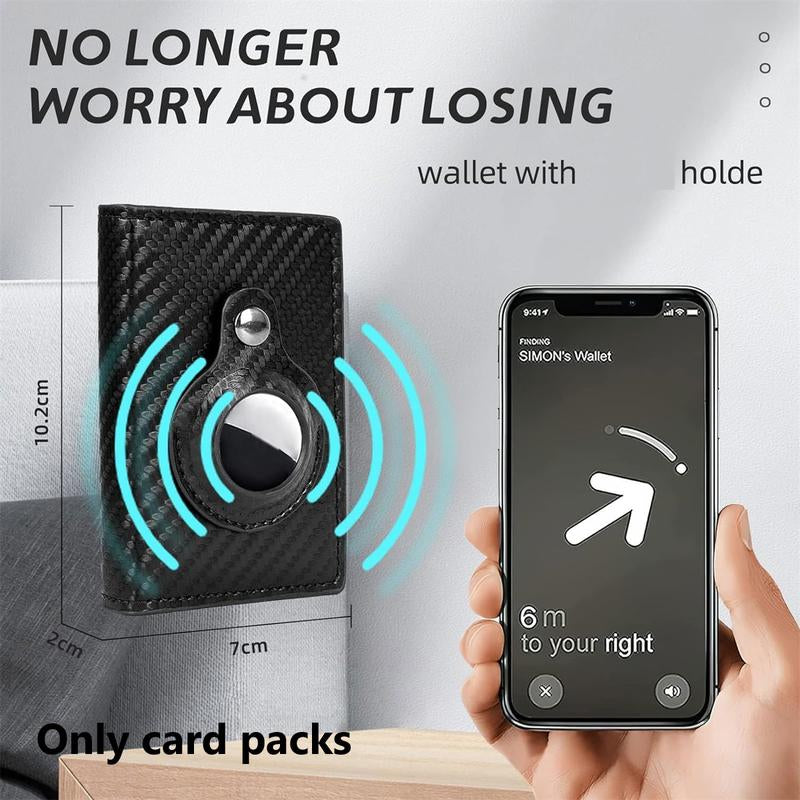 Introducing the Ultimate Mens Wallet: A Sleek, Minimalist Card Holder with Carbon Fiber Technology – Perfect for Everyday Use!