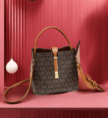 Chic Brown Small Bucket Bag for Women - Fashionable Crossbody Handbag Perfect for Summer and Every Occasion!