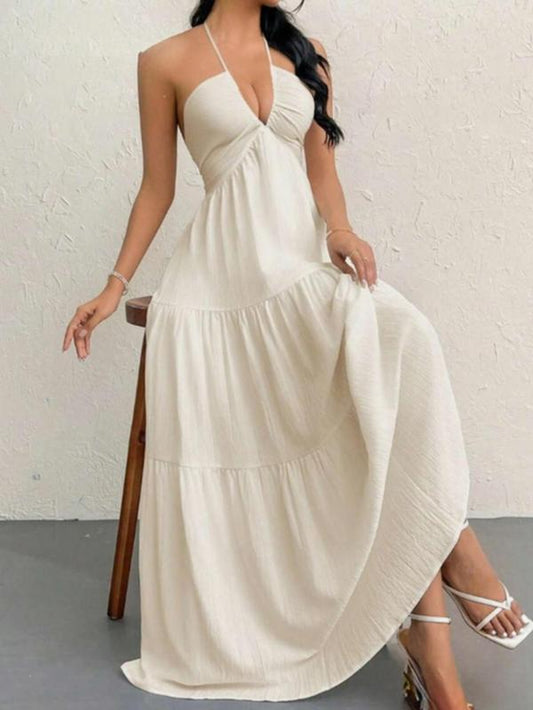 Elegant Women's Casual Sleeveless Dress - Perfect for Summer Beach Holidays and Parties!