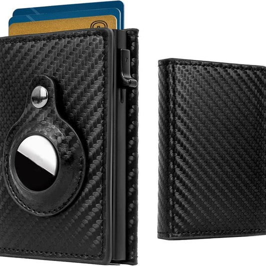 Introducing the Ultimate Mens Wallet: A Sleek, Minimalist Card Holder with Carbon Fiber Technology – Perfect for Everyday Use!