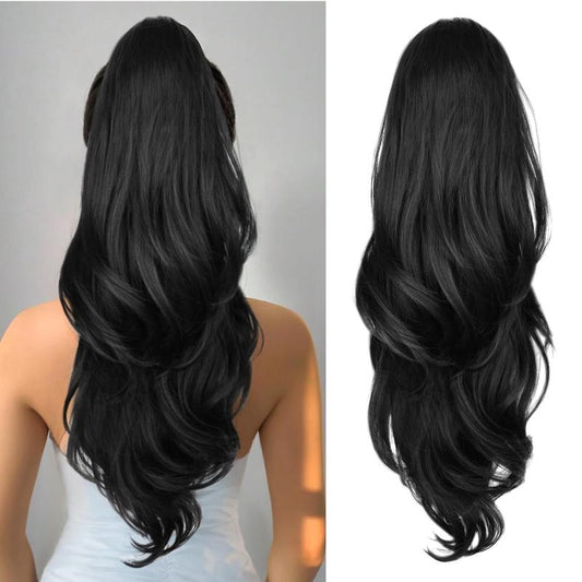 Transform Your Look with AISI HAIR 26 Inch Wavy Drawstring Ponytail Extension - Effortless Glam for Every Occasion