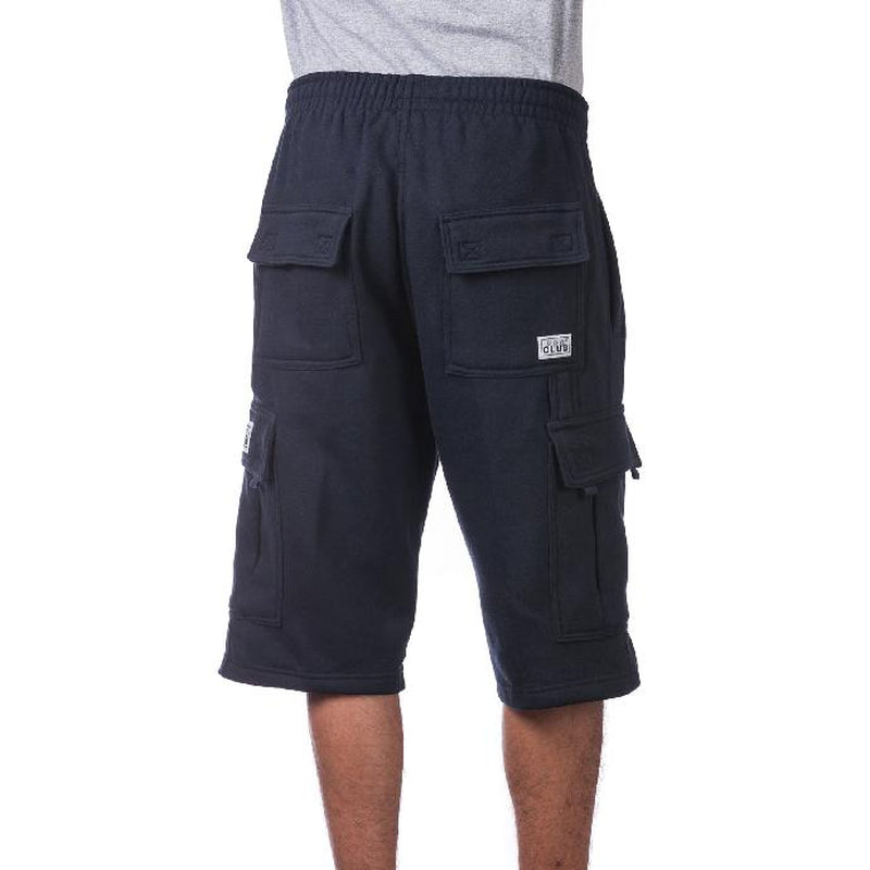 Elevate Your Comfort with PROCLUB Men's Heavyweight Cargo Sweat Shorts - 6 Pockets for Ultimate Utility and Style!