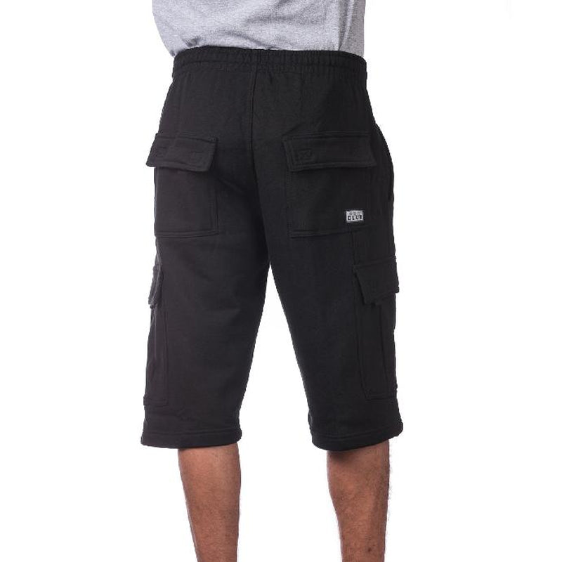 Elevate Your Comfort with PROCLUB Men's Heavyweight Cargo Sweat Shorts - 6 Pockets for Ultimate Utility and Style!