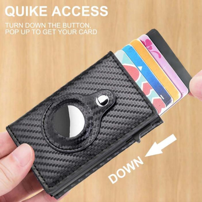 Introducing the Ultimate Mens Wallet: A Sleek, Minimalist Card Holder with Carbon Fiber Technology – Perfect for Everyday Use!